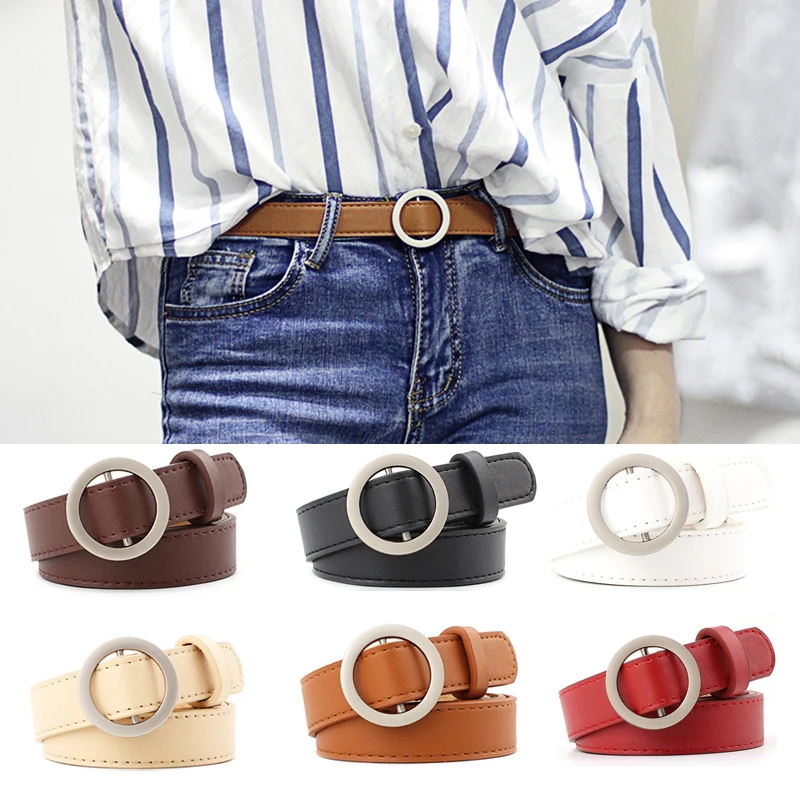 2019 Vintage Style Women Ladies Belts Leather Metal Pin Round Buckle Waist Belt Waistband Pip
2019 Vintage Style Women Ladies Belts Leather Metal Pin Round Buckle Waist Belt Waistband Pip