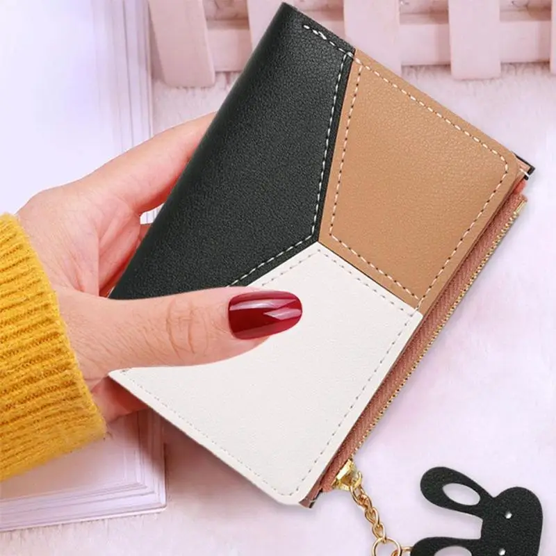 Girls Casual Hit Color Tassel Short Wallet Simple Solid Color Women Bifold Coin Purse Clutch Splicing PU Leather Card Holder
Girls Casual Hit Color Tassel Short Wallet Simple Solid Color Women Bifold Coin Purse Clutch Splicing PU Leather Card Holder