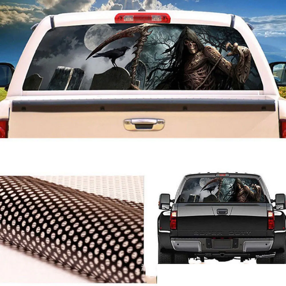 3D Grim Reaper Death Forest Rear Window Graphic Sticker Car Truck Van Decal For SUV pickup Horror Totem Car Sticker
3D Grim Reaper Death Forest Rear Window Graphic Sticker Car Truck Van Decal For SUV pickup Horror Totem Car Sticker