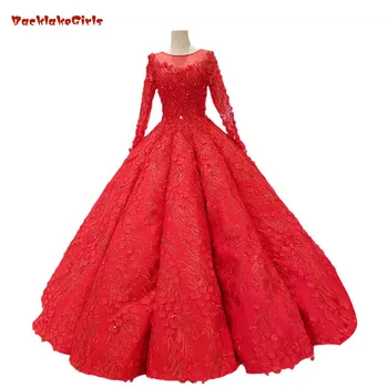 2018 New Indonesia Muslim Red Lace Scoop Vintage Wedding Dresses Floor-length Lace Up Waves Ball Gown Vestido De Noiva Trouwjurk
2018 New Indonesia Muslim Red Lace Scoop Vintage Wedding Dresses Floor-length Lace Up Waves Ball Gown Vestido De Noiva Trouwjurk