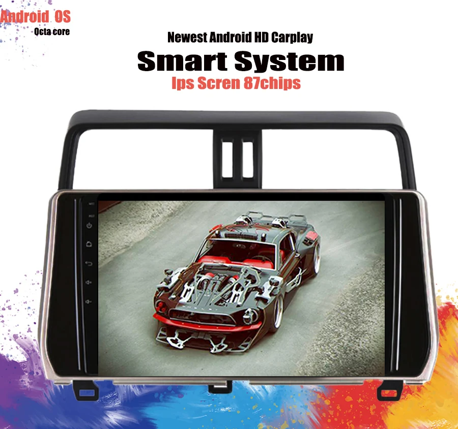 Автомобильный мультимедийный плеер Android 10 0 dvd-плеер для Toyota Prado 120 150 Land Cruiser 2018 2019