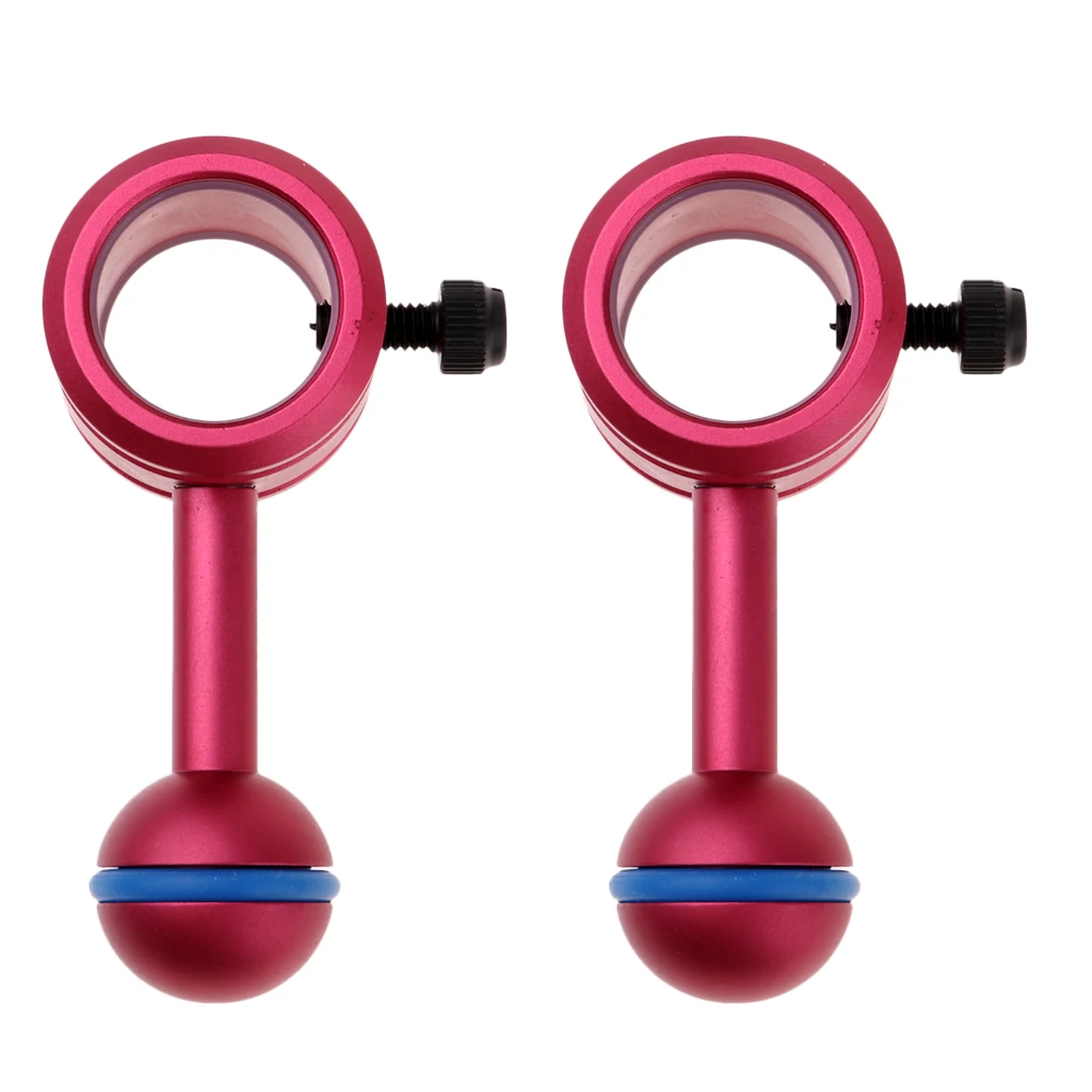 2pcs 25mm Underwater Ball Joint Bracket Light Lamp Holder Diving Torch Mount for Diving Flashlight Watersports Red
2pcs 25mm Underwater Ball Joint Bracket Light Lamp Holder Diving Torch Mount for Diving Flashlight Watersports Red