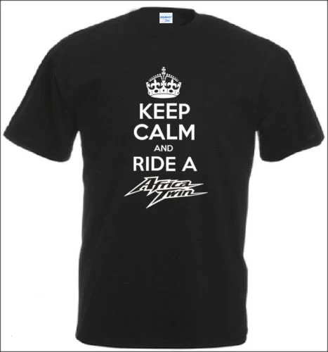 

New 2019 Fashion Men's High Quality Keep Calm And Ride A Africa Twin T-Shirt Motorcycle Fans Biker Gift O-Neck Cool Tee shirt