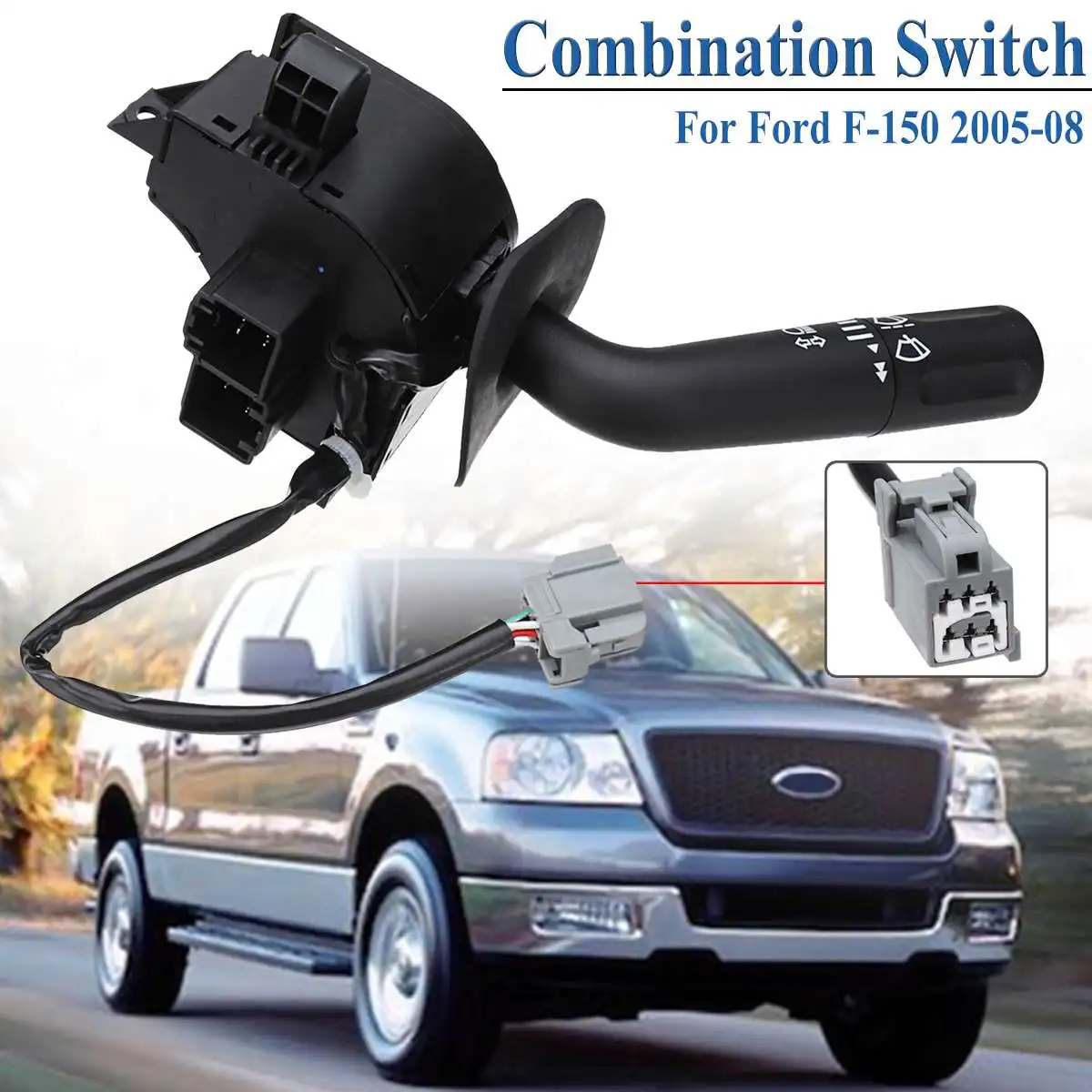 Turn Signal Switch Windshield Wiper Dimmer Combination Lever Switch Fits For Ford F-150 2005 2006 2007 2008
Turn Signal Switch Windshield Wiper Dimmer Combination Lever Switch Fits For Ford F-150 2005 2006 2007 2008