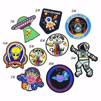 Fine Iron On Space UFO Alien Patches For Clothes Backpack Diy Applique Embroidered Star Planet Astronaut Patch Stickers Decor
Fine Iron On Space UFO Alien Patches For Clothes Backpack Diy Applique Embroidered Star Planet Astronaut Patch Stickers Decor