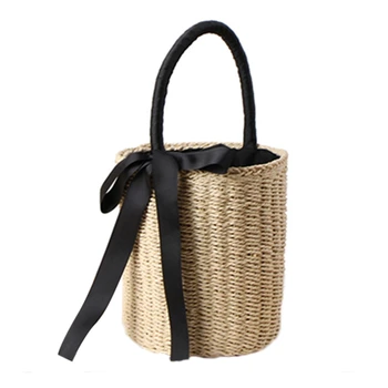 Women Straw Bags Summer Female Bowknot Beach Bags Women Designer Casual Tote Ladies Vintage
Women Straw Bags Summer Female Bowknot Beach Bags Women Designer Casual Tote Ladies Vintage