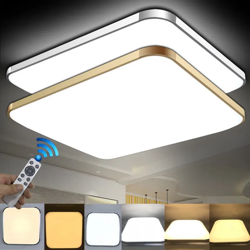 Modern 2.4G RF Remote Control Square Aluminum Acrylic LED Ceiling Lamp Cold White+Warm White Stepless Dimming LED Ceiling Light 
Modern 2.4G RF Remote Control Square Aluminum Acrylic LED Ceiling Lamp Cold White+Warm White Stepless Dimming LED Ceiling Light