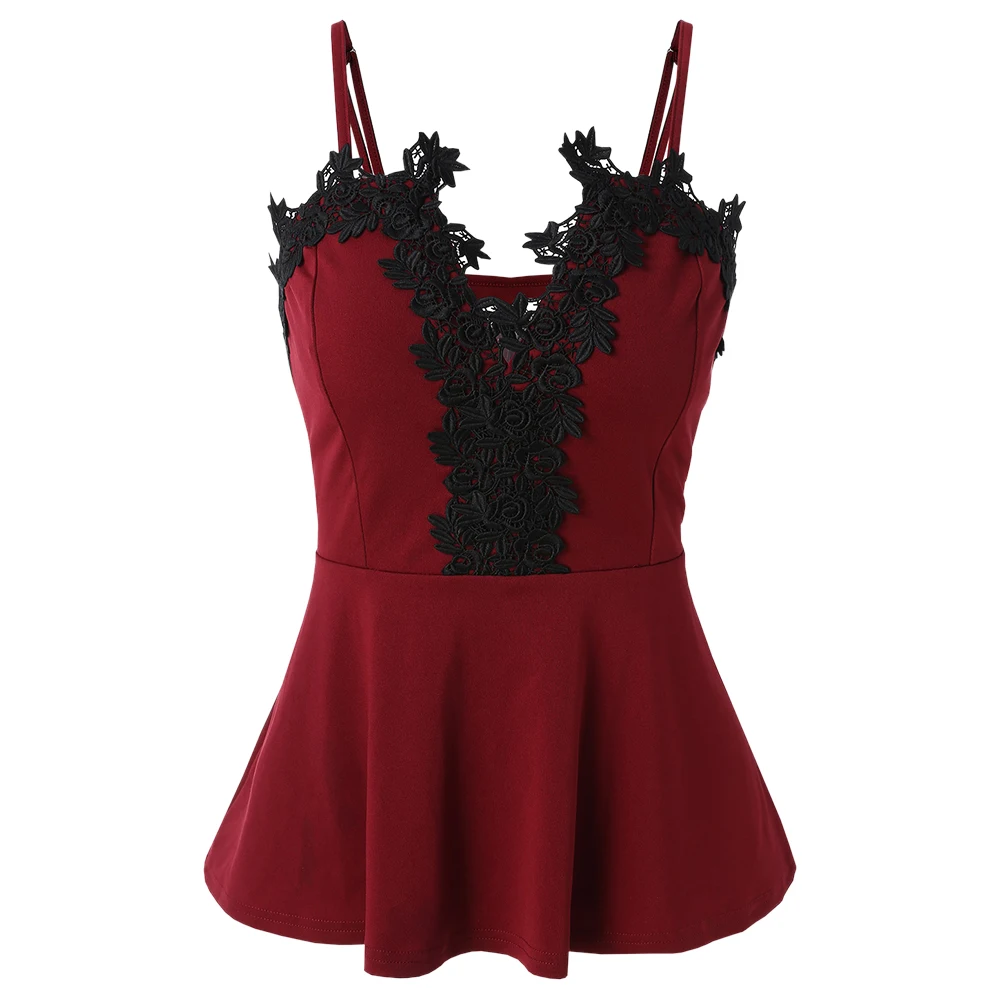 Lortalen Plus Size Women Tops Camis Peplum Spaghetti Strap Tank Top Lace Gothic Women Sexy Clothes Haut Femme Festival 2019
Lortalen Plus Size Women Tops Camis Peplum Spaghetti Strap Tank Top Lace Gothic Women Sexy Clothes Haut Femme Festival 2019