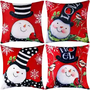 Hot Sale 4 Pieces Pillow Case Throw Cushion Cotton Linen Pillow For Christmas Autumn, 18 By 18 Inch
Hot Sale 4 Pieces Pillow Case Throw Cushion Cotton Linen Pillow For Christmas Autumn, 18 By 18 Inch