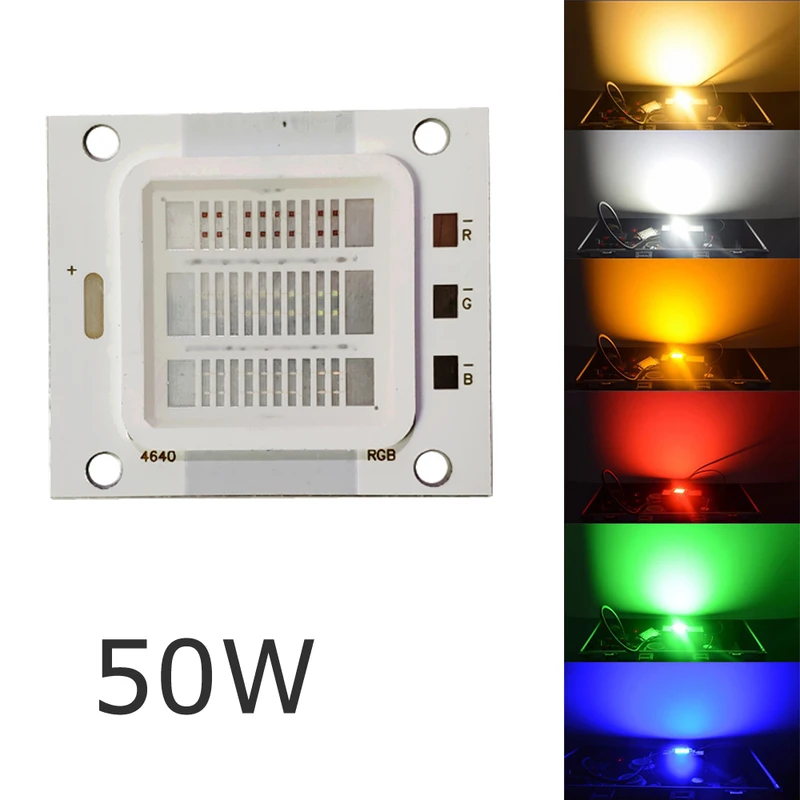 LED Diode RGB Chip 50W Bulb Super Bright Flood Light High Power Colorful COB Diode DIY Bead
LED Diode RGB Chip 50W Bulb Super Bright Flood Light High Power Colorful COB Diode DIY Bead