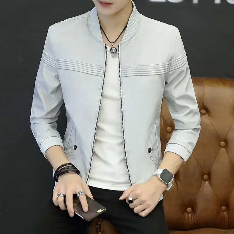 2019 New High Quality Man's brand Jacket Fashion Slim Teens Black Gray Blue Male Jacket Plus Size M-4XL Hot Sale Christmas
2019 New High Quality Man's brand Jacket Fashion Slim Teens Black Gray Blue Male Jacket Plus Size M-4XL Hot Sale Christmas