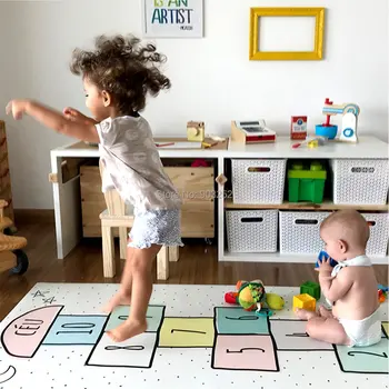 Thick New game mat digital checkers blanket and town blanket non-slip crawling mat
