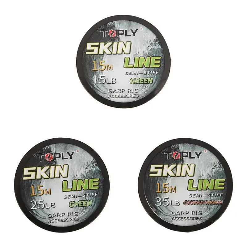 15m Carp Hengelsport Fishing Line Fluorocarbon Braided Fishing Angeln Line Skin Coated Hooklink Fishing Tackle Accessory
15m Carp Hengelsport Fishing Line Fluorocarbon Braided Fishing Angeln Line Skin Coated Hooklink Fishing Tackle Accessory