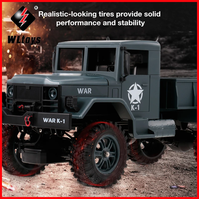 WLtoys 124302 RC Car 1:12 2.4GHz 4WD Full-Scale Speed 1200G Load Military Off-road RC Cars Toys for Children Kids Toy ZLRC
WLtoys 124302 RC Car 1:12 2.4GHz 4WD Full-Scale Speed 1200G Load Military Off-road RC Cars Toys for Children Kids Toy ZLRC