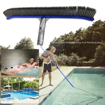Professional 10/18in Swimming Pool Wall Brush Cleaning Tools Aluminum Handle for Pond Spa Hot Spring Pools Cleaner
Professional 10/18in Swimming Pool Wall Brush Cleaning Tools Aluminum Handle for Pond Spa Hot Spring Pools Cleaner