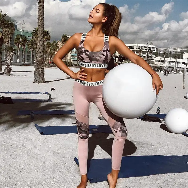 Fitness Women Sport Suit Yoga Set Letter Printed Female Bra+Leggings Tracksuit Gym Running Sportswear Jogging Suits
Fitness Women Sport Suit Yoga Set Letter Printed Female Bra+Leggings Tracksuit Gym Running Sportswear Jogging Suits