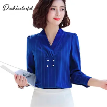 2019 New Fashion Sexy V Neck Blouses women temperament formal full sleeve chiffon modis shirt office ladies plus size tops
2019 New Fashion Sexy V Neck Blouses women temperament formal full sleeve chiffon modis shirt office ladies plus size tops