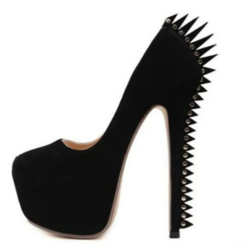 Women High Heels Shoes Suede Peep Toe Rivets Pumps Shoes Women Thick Platform Shoes Women Sexy Party Shoes Pumps Spring New
Women High Heels Shoes Suede Peep Toe Rivets Pumps Shoes Women Thick Platform Shoes Women Sexy Party Shoes Pumps Spring New