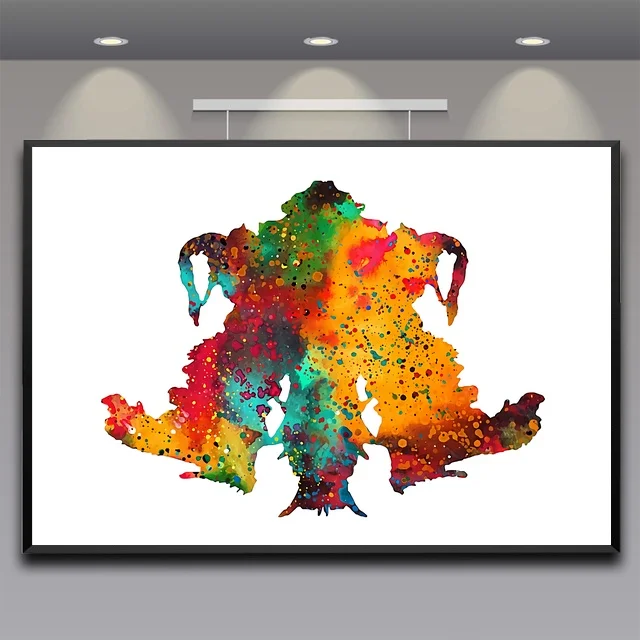 Watercolor Rorschach inkblot test Card 4 poster psychological test Canvas Art Print Wall Pictures for Living Room No Frame
Watercolor Rorschach inkblot test Card 4 poster psychological test Canvas Art Print Wall Pictures for Living Room No Frame