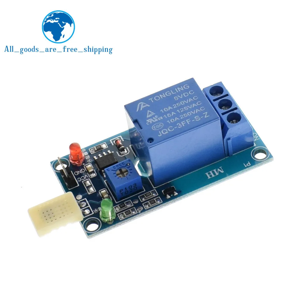 TZT HR202 DC 5V 1 Channal 1CH Humidity Sensor Switch Relay Module Control Board Humidity Sensor Module for Arduino
TZT HR202 DC 5V 1 Channal 1CH Humidity Sensor Switch Relay Module Control Board Humidity Sensor Module for Arduino