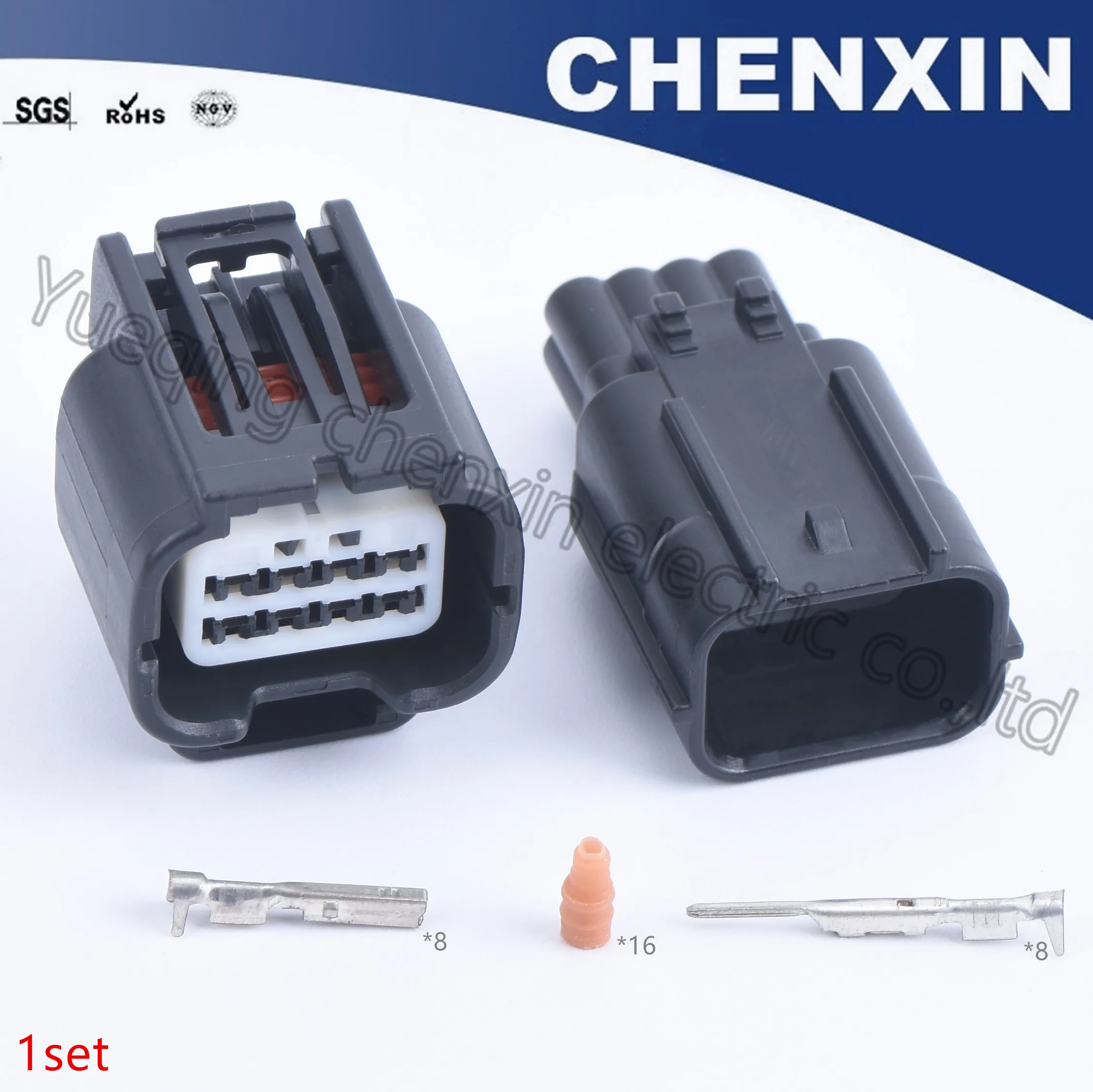 Black 8pins car waterproof auto connector (0.6) female and male 7283-2148-30 7282-2148-30 Electrical Car Wire Plug Housing
Black 8pins car waterproof auto connector (0.6) female and male 7283-2148-30 7282-2148-30 Electrical Car Wire Plug Housing