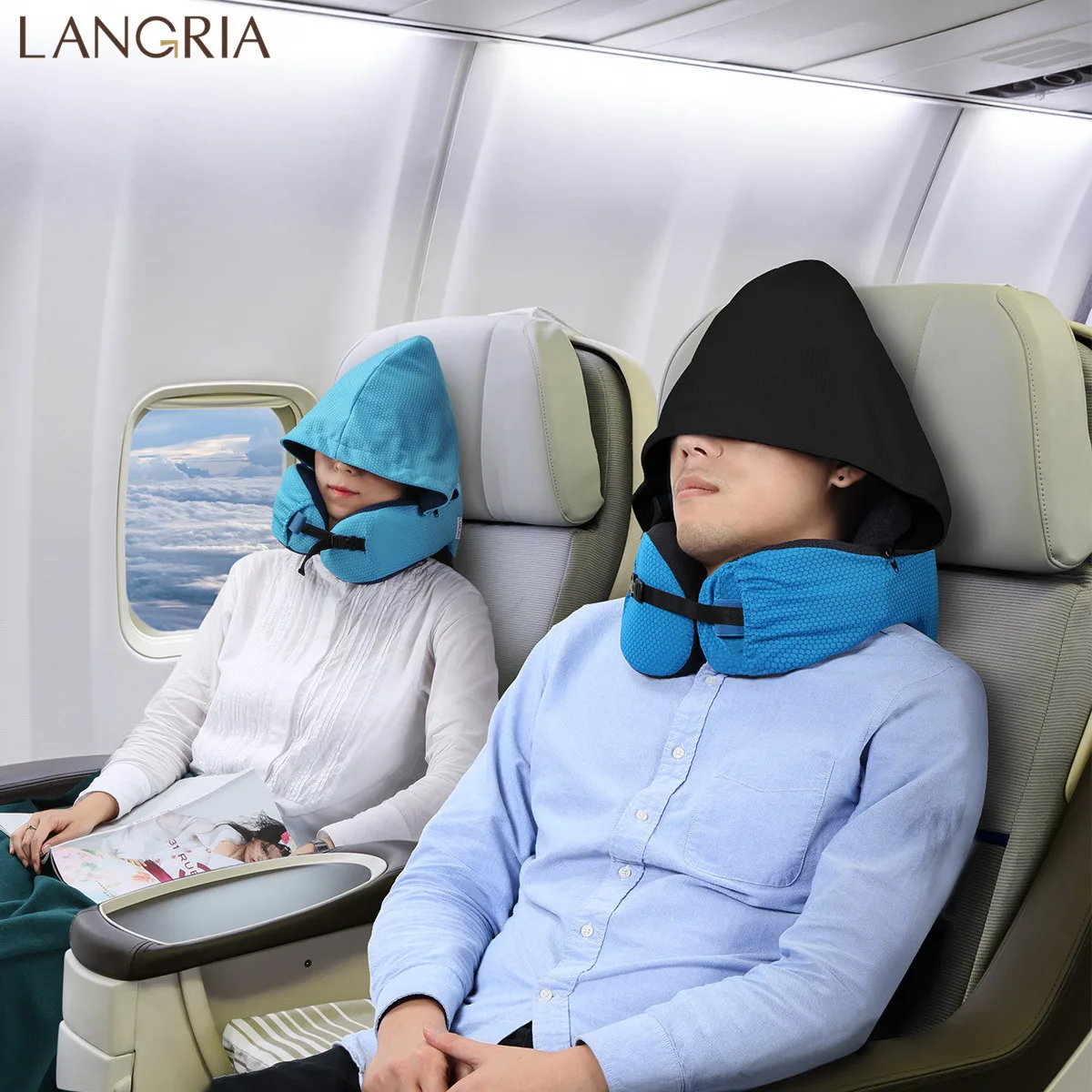 LANGRIA Couple Suit 6-in-1 Long Haul Astronaut Memory Foam Travel Pillow with Detachable Hood Adjustable Neck Elastic Cushion
LANGRIA Couple Suit 6-in-1 Long Haul Astronaut Memory Foam Travel Pillow with Detachable Hood Adjustable Neck Elastic Cushion