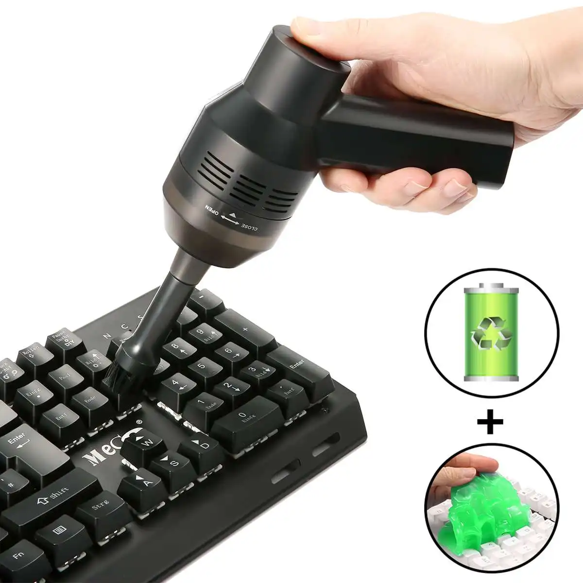 USB Keyboard Cleaner with Cleaning Gel Rechargeable Mini Vacuum Cleaner wireless For Car Auto Dust Computer Laptop Cleaning
USB Keyboard Cleaner with Cleaning Gel Rechargeable Mini Vacuum Cleaner wireless For Car Auto Dust Computer Laptop Cleaning