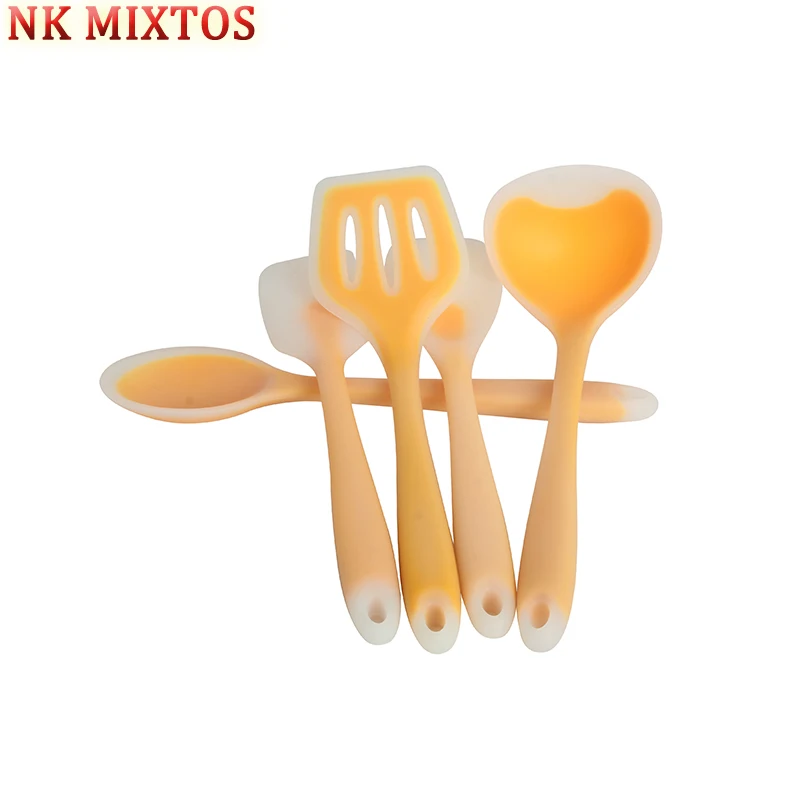 5 Pcs of Set Silicone Kitchenware Slotted Mixing Ladle Spoon Spatula Turner Spoon Kitchen Essential Tools
5 Pcs of Set Silicone Kitchenware Slotted Mixing Ladle Spoon Spatula Turner Spoon Kitchen Essential Tools