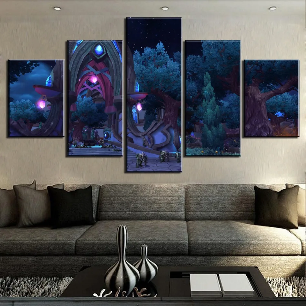 Canvas Painting 5 Piece WOW Warcraft Poster Cuadros Landscape Canvas Wall Art Home Decor For Living Room Wall Picture
Canvas Painting 5 Piece WOW Warcraft Poster Cuadros Landscape Canvas Wall Art Home Decor For Living Room Wall Picture