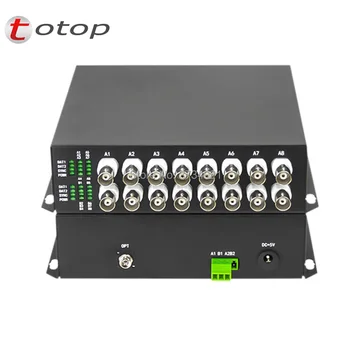 960P HD video AHD CVI TVI Optical Transmitter, 16CH Video with reverse RS485 data Optical Transceiver 20KM, Desktop type
960P HD video AHD CVI TVI Optical Transmitter, 16CH Video with reverse RS485 data Optical Transceiver 20KM, Desktop type
