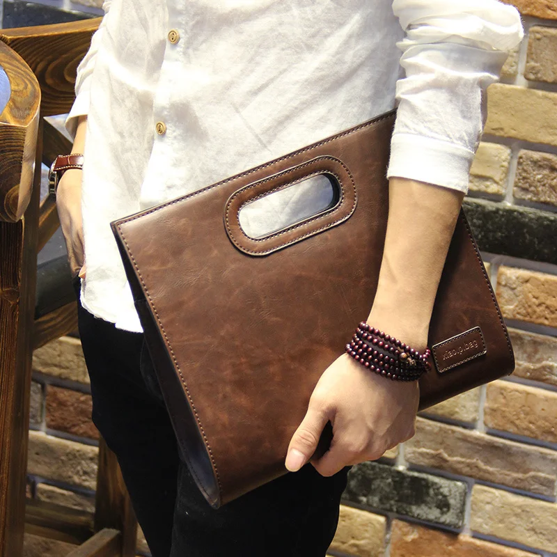 Crazy Horse Leather New Modern Men Hand Catch Package Business File Package Leisure Clutch Bag Handbag for iPad Phone Wallet
Crazy Horse Leather New Modern Men Hand Catch Package Business File Package Leisure Clutch Bag Handbag for iPad Phone Wallet