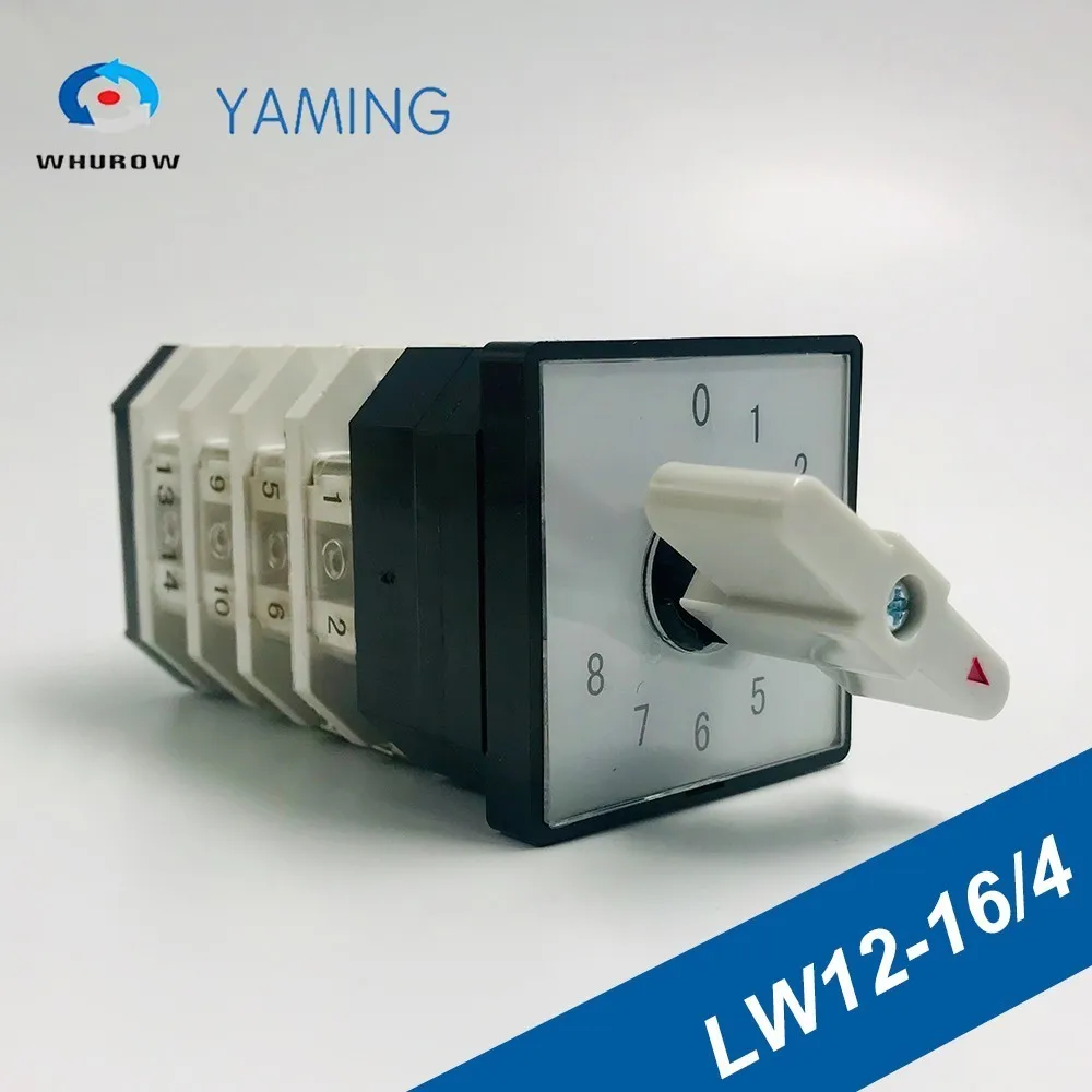 Changeover switch LW12-16/4 Rotary universal cam switches 16A 4 poles 8 position interruptores electricos with screws terminal
Changeover switch LW12-16/4 Rotary universal cam switches 16A 4 poles 8 position interruptores electricos with screws terminal