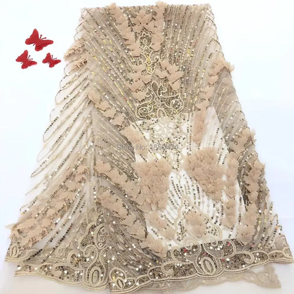 New Complicated Embroidery African 3D Handwork Lace Mix French Lace Fabric Unique Soft Shiny Allover Small Sequins 5 Yards AFFJF
New Complicated Embroidery African 3D Handwork Lace Mix French Lace Fabric Unique Soft Shiny Allover Small Sequins 5 Yards AFFJF