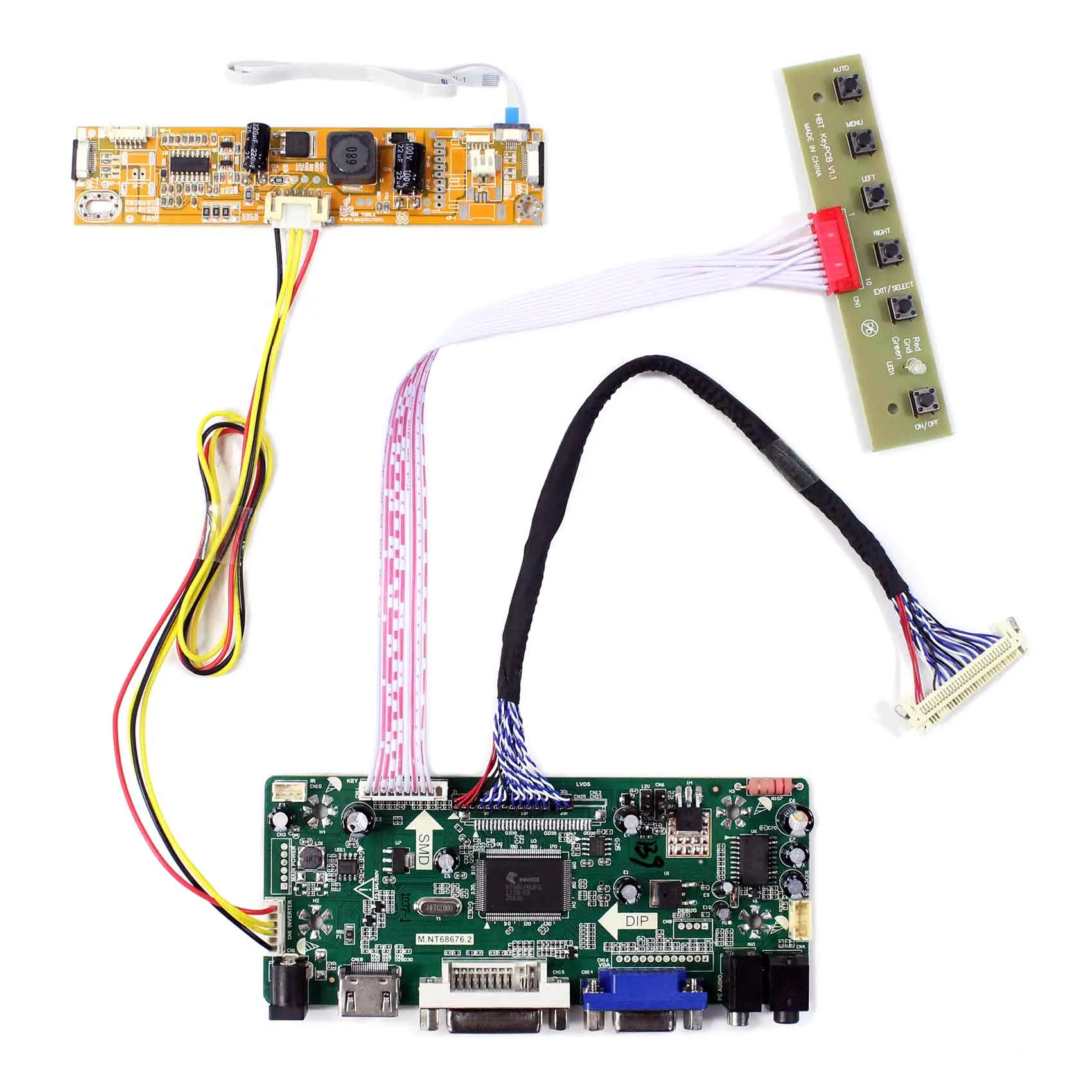 Плата контроллера LCD HD MI VGA DVI M.NT68676 для 22 дюймов 1680x1050 LM220WE5 TLC1 LM220WE5 TLC3
Плата контроллера LCD HD MI VGA DVI M.NT68676 для 22 дюймов 1680x1050 LM220WE5 TLC1 LM220WE5 TLC3