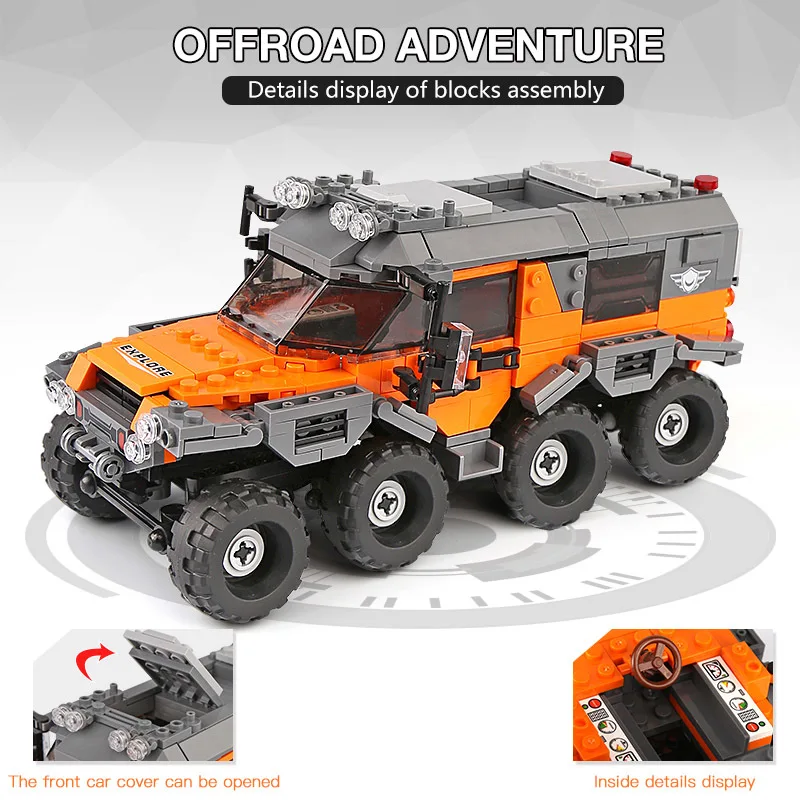 XINGBAO 03027 Car Series The All Terrain Vehicle Set Building Blocks Bricks Toys For Kids Educational Funny Kids Gifts Model
XINGBAO 03027 Car Series The All Terrain Vehicle Set Building Blocks Bricks Toys For Kids Educational Funny Kids Gifts Model
