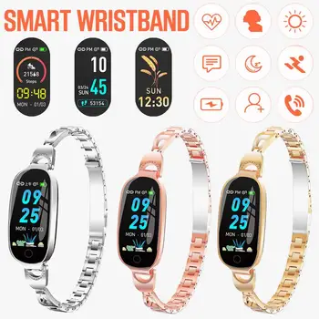 Smart bracelet fitness tracker heart rate and blood pressure sleep monitor for IOS and Android with color screen for female girl
Smart bracelet fitness tracker heart rate and blood pressure sleep monitor for IOS and Android with color screen for female girl