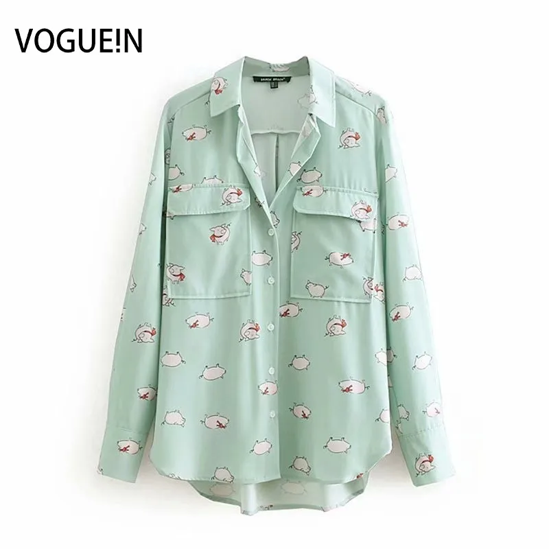 VOGUEIN New Womens Casual Cute Animals Pigs Print Long Sleeve Blouse Shirt Tops Wholesale
VOGUEIN New Womens Casual Cute Animals Pigs Print Long Sleeve Blouse Shirt Tops Wholesale