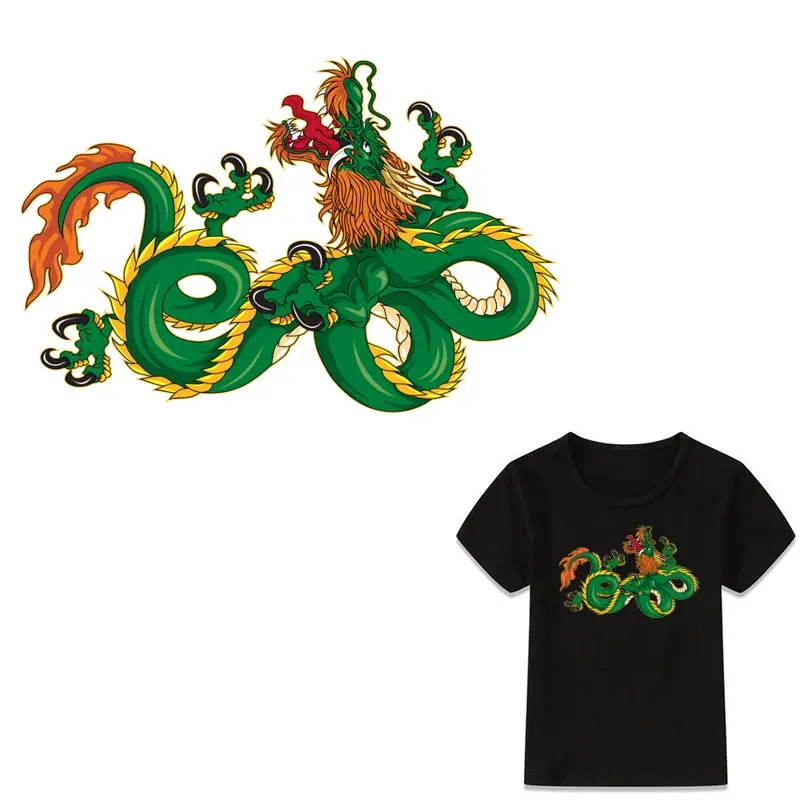 Green Dragon Heat Transfer A-level Washable Applique Iron On Transfer DIY Stripes Adult T-shirt On Clothes Patches Y-019
Green Dragon Heat Transfer A-level Washable Applique Iron On Transfer DIY Stripes Adult T-shirt On Clothes Patches Y-019