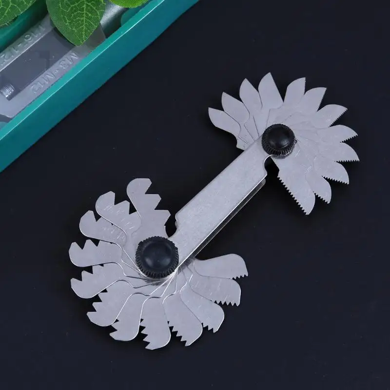 24pcs Thread Plug Gage stainless Steel Metric Screw Pitch 60 Degree Household Thread Measuring Tool
24pcs Thread Plug Gage stainless Steel Metric Screw Pitch 60 Degree Household Thread Measuring Tool