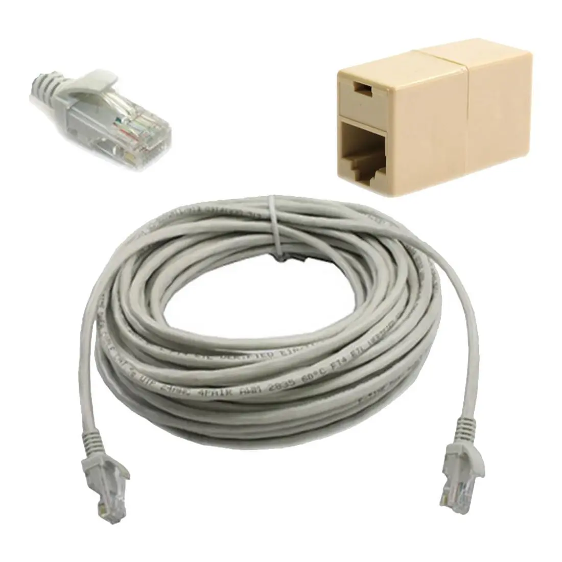 50 Ft Rj45 Ethernet Cat5e 15 M On A Lan Connector Adapter + Cable
50 Ft Rj45 Ethernet Cat5e 15 M On A Lan Connector Adapter + Cable