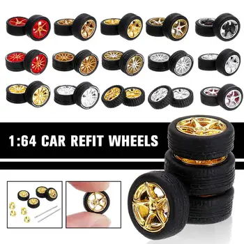 1:64 Car Wheels Tire Modified Vehicle Alloy Rubber Car Refit Wheels For 1/64 Cars Suitable For Some Cars 4 Wheels One Set
1:64 Car Wheels Tire Modified Vehicle Alloy Rubber Car Refit Wheels For 1/64 Cars Suitable For Some Cars 4 Wheels One Set