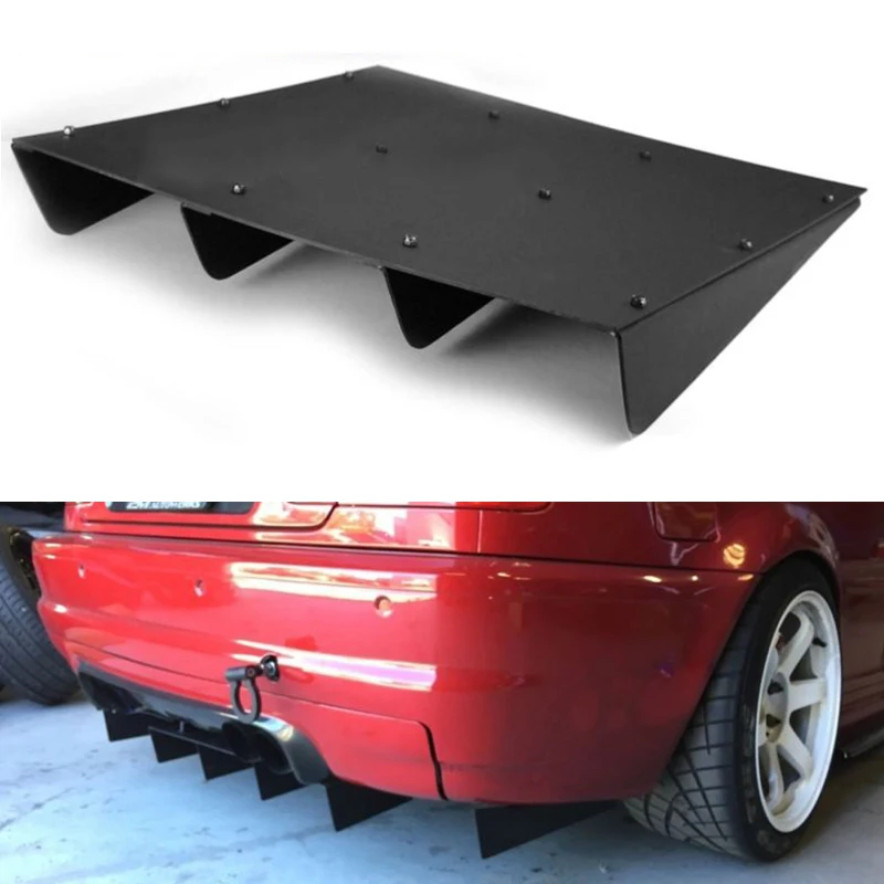ABS Universal Rear Bumper 4 Fins Diffuser Fin Black For Honda Acura Car Back Bumper Spoiler Lip Splitter Car-Styling
ABS Universal Rear Bumper 4 Fins Diffuser Fin Black For Honda Acura Car Back Bumper Spoiler Lip Splitter Car-Styling