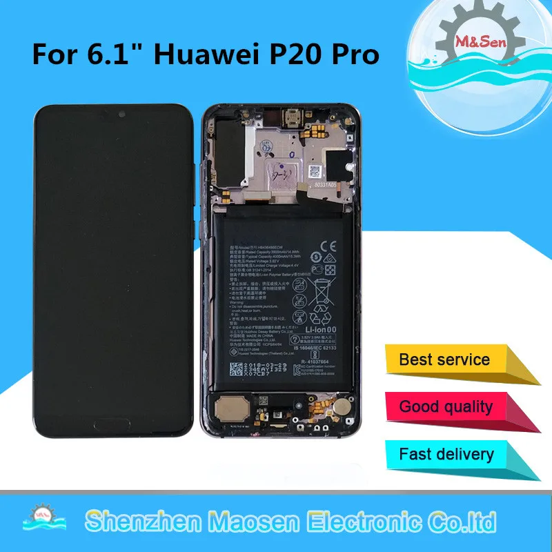 Original M&Sen For Huawei P20 Pro CLT-AL LCD Screen Display Touch Panel Digitizer With Frame+Fingerprint+Bettery For P20 Pro
Original M&Sen For Huawei P20 Pro CLT-AL LCD Screen Display Touch Panel Digitizer With Frame+Fingerprint+Bettery For P20 Pro