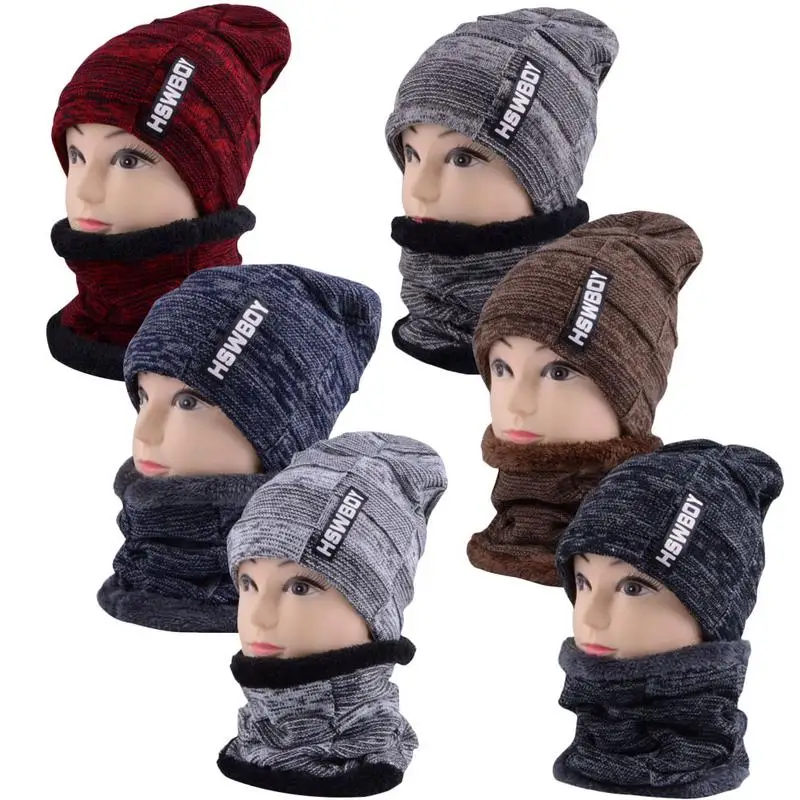 Warm Knit Hat - (2 Pieces Set) Outdoor Thicken Wool Beanie Cap Set Slouchy Letter Labeling Snow Cap Scarf - For Men Women Winter
Warm Knit Hat - (2 Pieces Set) Outdoor Thicken Wool Beanie Cap Set Slouchy Letter Labeling Snow Cap Scarf - For Men Women Winter