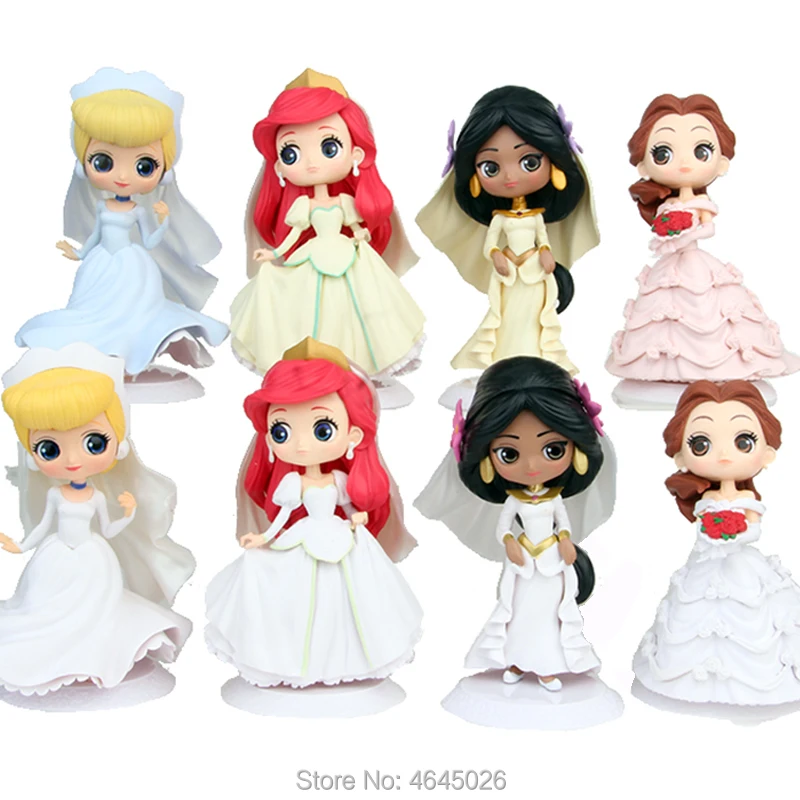 Q Posket Characters Jasmine Ariel Mermaid PVC Action Figure Belle Dreamy Style Wedding Dress Princess Dolls Figurines Kids Toys
Q Posket Characters Jasmine Ariel Mermaid PVC Action Figure Belle Dreamy Style Wedding Dress Princess Dolls Figurines Kids Toys