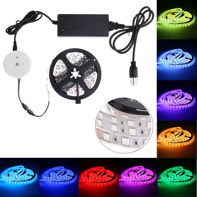 Super Bright 5M Waterproof IP65 300 LED RGB LED Strip Light 5050 SMD 24V DC With bluetooth Controller 60W Power US/EU Plug
Super Bright 5M Waterproof IP65 300 LED RGB LED Strip Light 5050 SMD 24V DC With bluetooth Controller 60W Power US/EU Plug