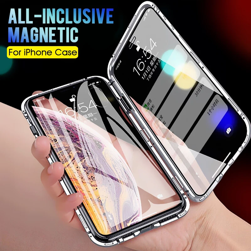 GVU Luxury Magnetic Adsorption Phone Case on For iPhone X XS MAX 6 7 8 6S Plus Metal Magnet Absorption Flip Cover on for XR case
GVU Luxury Magnetic Adsorption Phone Case on For iPhone X XS MAX 6 7 8 6S Plus Metal Magnet Absorption Flip Cover on for XR case