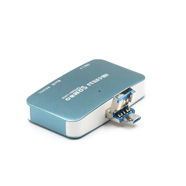USB Type A & Micro OTG Combo 2 в 1 3 0 концентратор кард-ридер многофункциональный