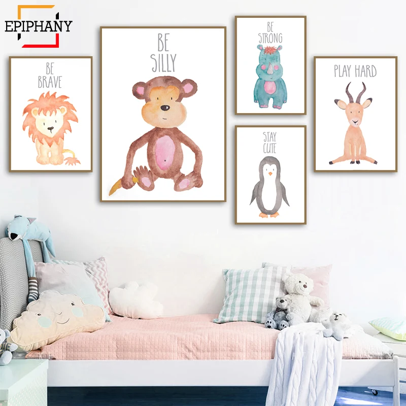 Watercolor Penguin Painting Pictures Wall Art Decor Nursery African Animals Lion Monkey Posters and Prints for Kids Bedroom
Watercolor Penguin Painting Pictures Wall Art Decor Nursery African Animals Lion Monkey Posters and Prints for Kids Bedroom