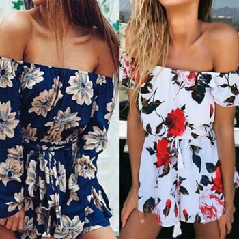 Fashion Playsuit Women Sleeveless Bodycon White Blue Elegant Jumpsuit Ladies Summer Romper Womens Flower Beach Jumpsuits Overall
Fashion Playsuit Women Sleeveless Bodycon White Blue Elegant Jumpsuit Ladies Summer Romper Womens Flower Beach Jumpsuits Overall